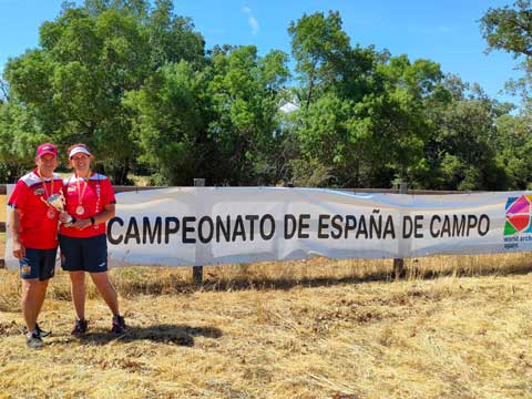 Campeonato de España De Campo 2022 Villacastin Medalla Bronce Equipo Mixto Ana y Joaquin